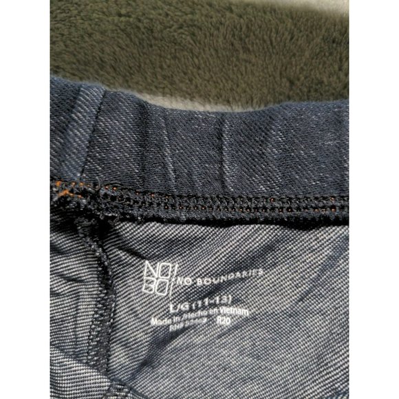 🍑NO BOUNDARIES Women Leggings Workout Casual Yoga Mid Rise Navy SIZE L (11-13) - Picture 7 of 7